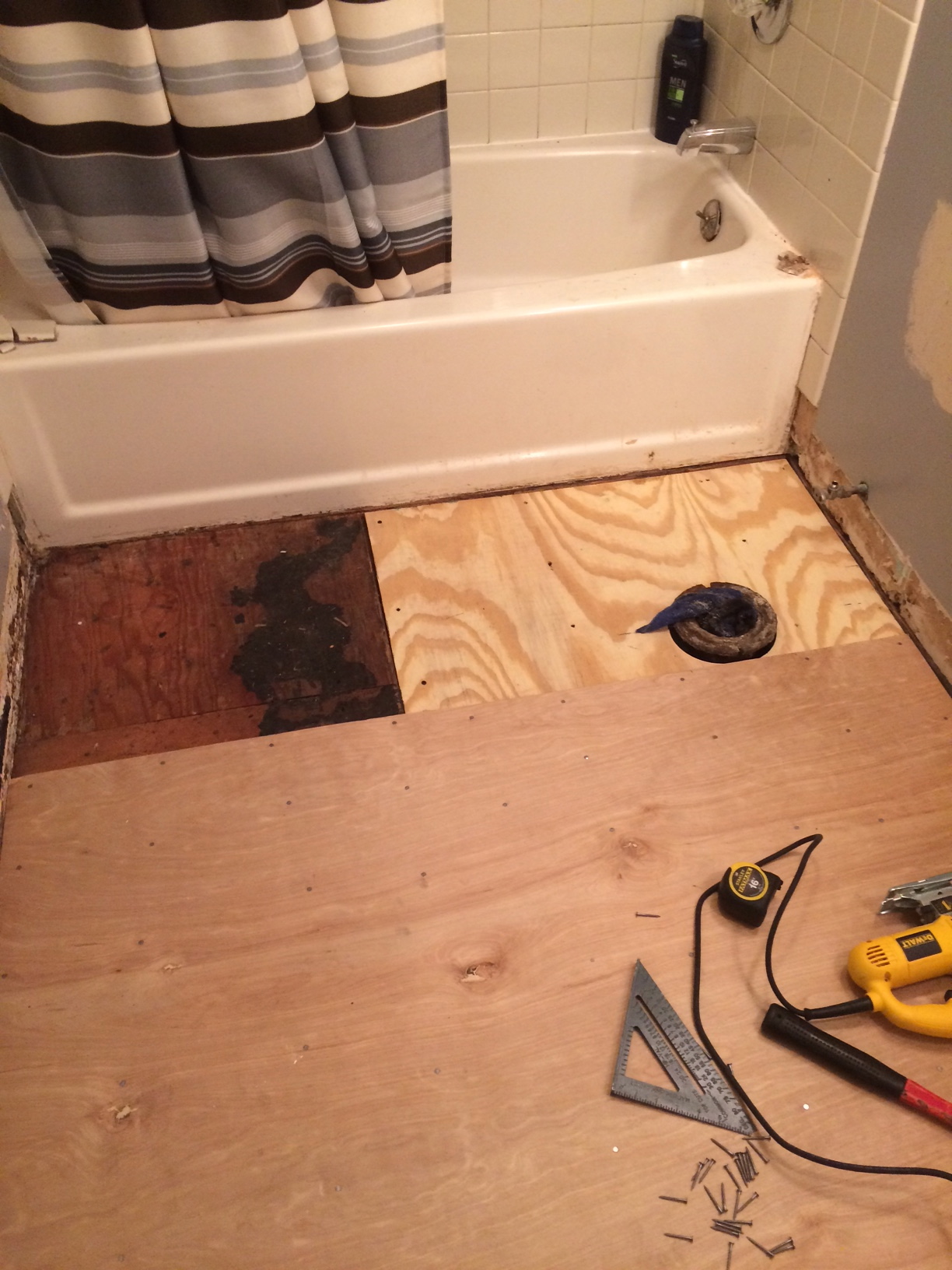 Bathroom Floor Remodel Before 2